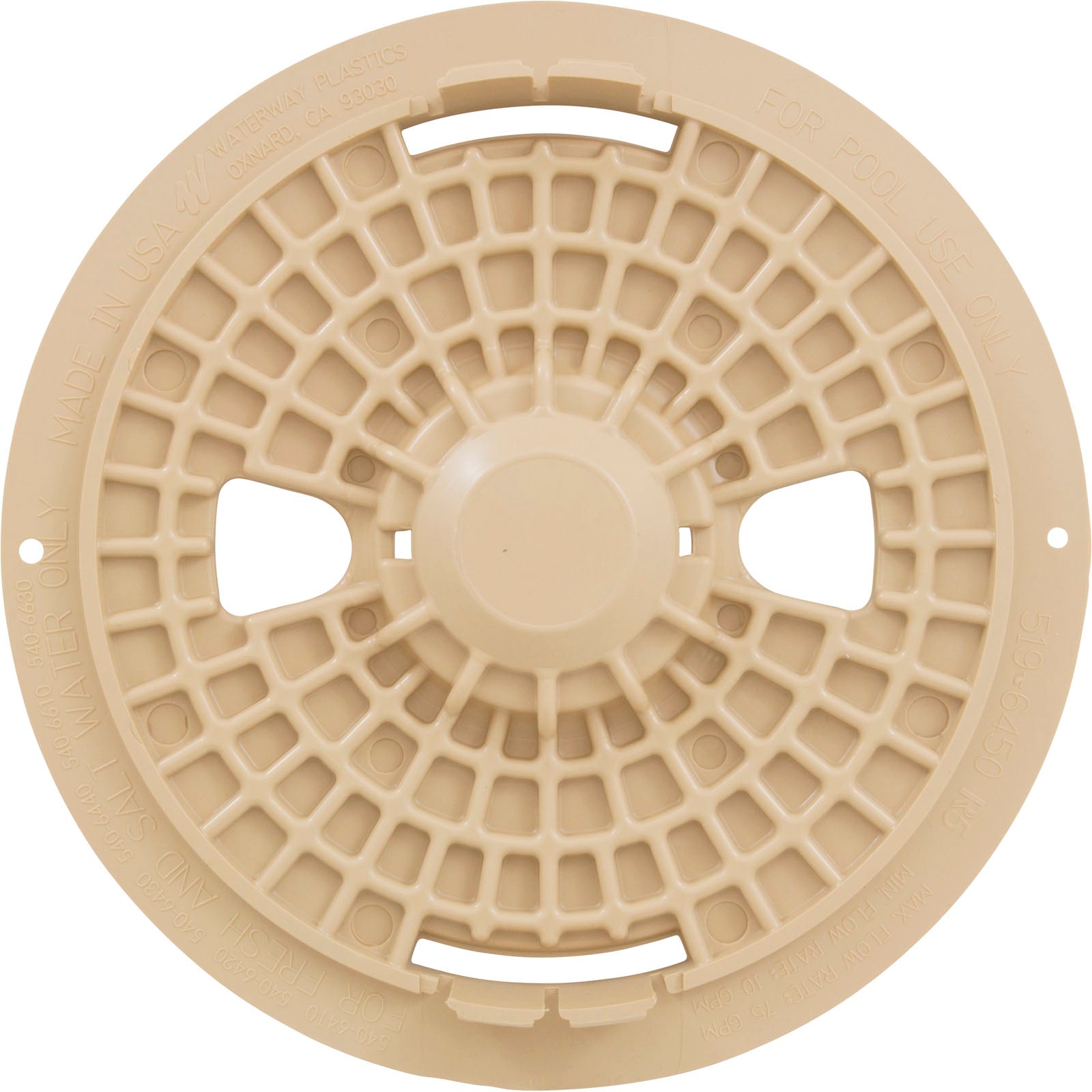 WATERWAY PLASTICS Waterway Plastics 519-6459-BEI Skimmer Lid Beige