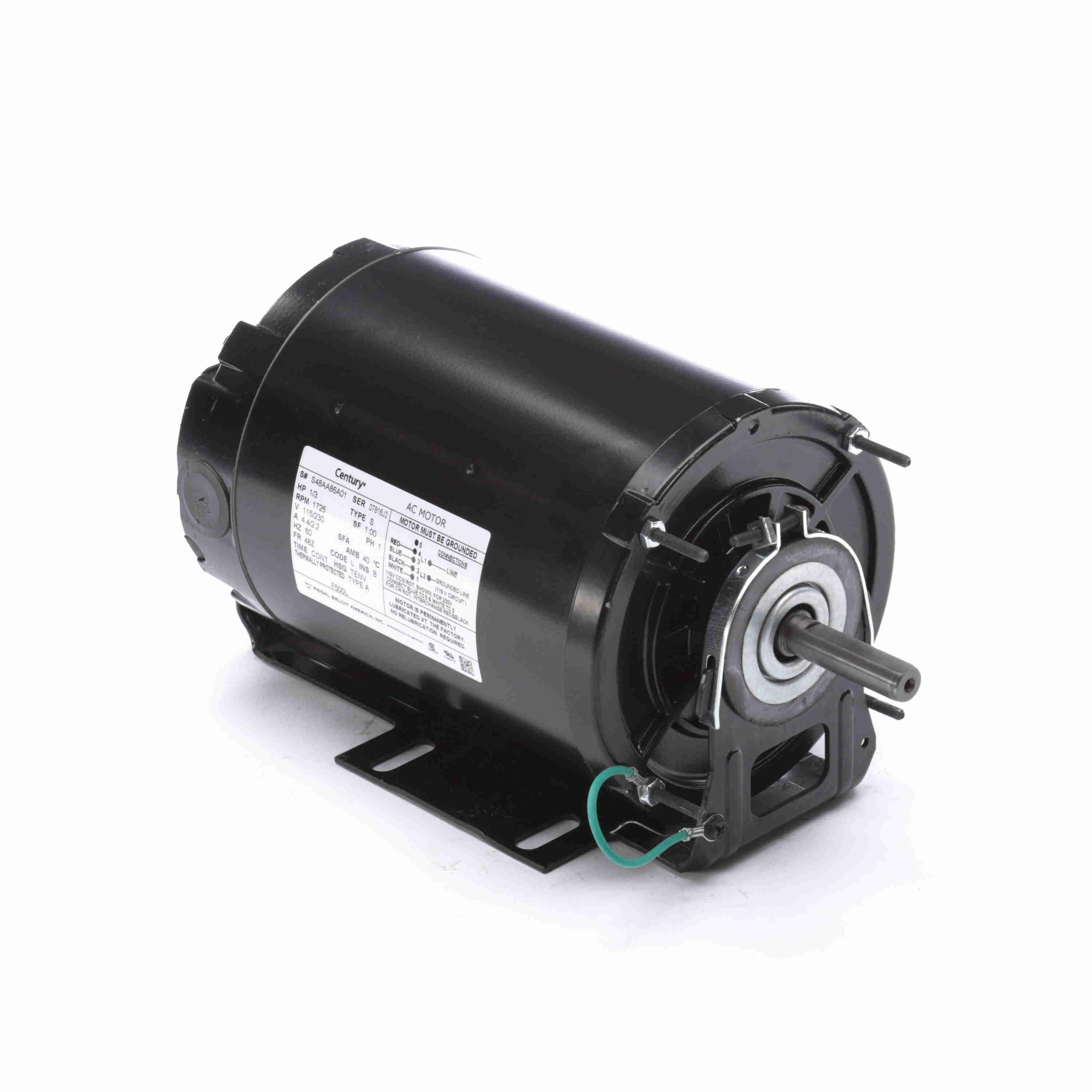 CENTURY MOTORS UF500L BLOWER MOTORS