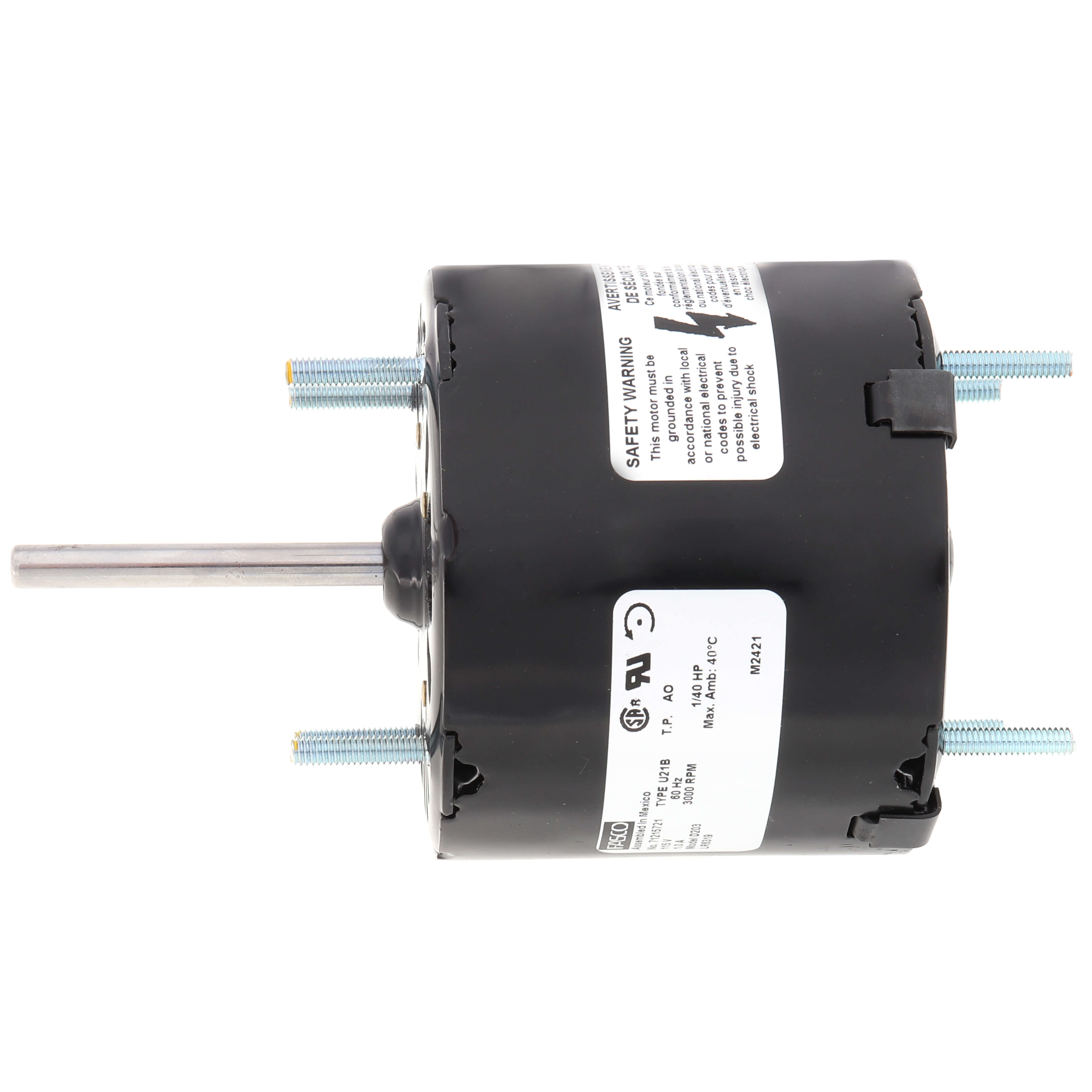 GENTEQ MOTORS Fasco D203 Fan and Blower Motor 1/40HP 3000 RPM 115 V