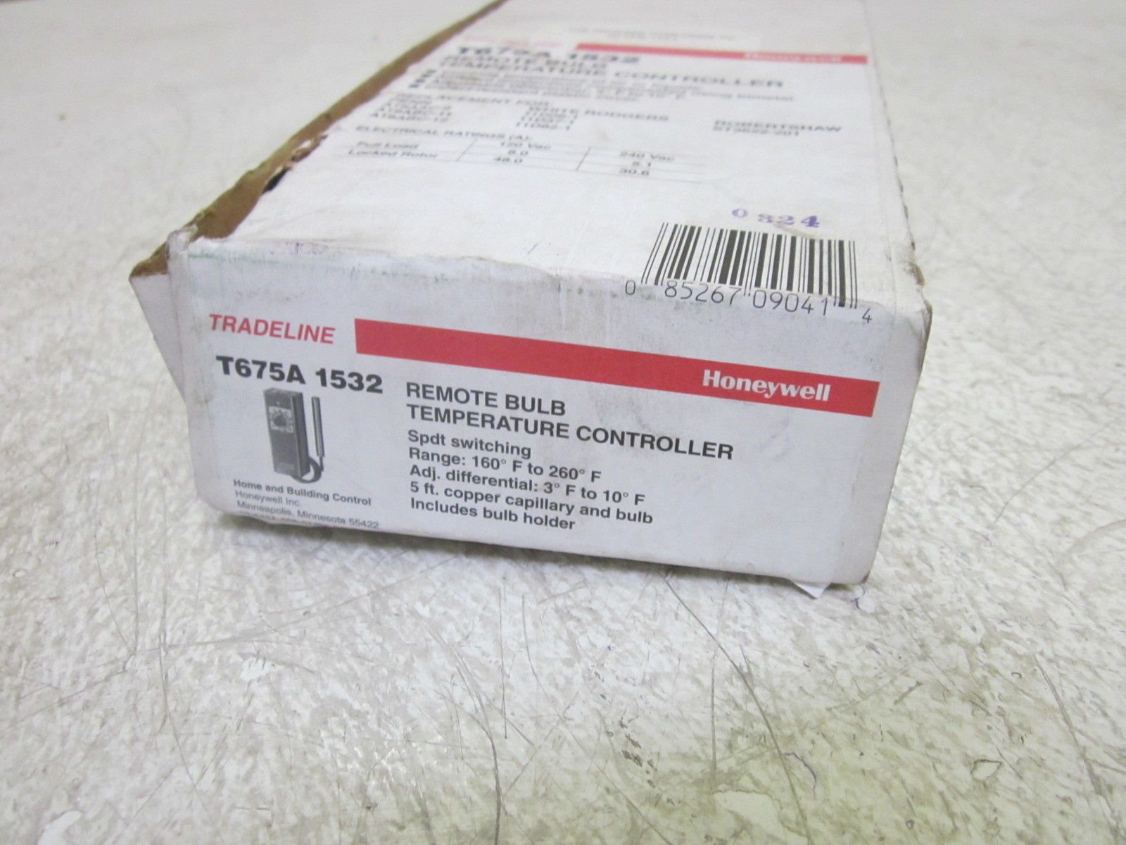 HONEYWELL Honeywell T675A1532 Remote Bulb Controller 160 to 260F