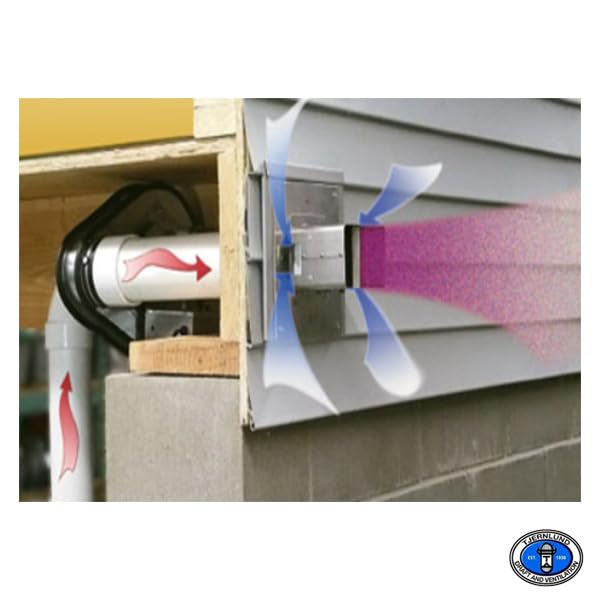 TJERNLUND Tjernlund RMS160 Sidewall Radon Mitigation System 120 Volts