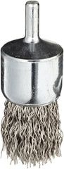 Weiler 10024 1 Crimped Wire End Brush Stainless Steel Fill