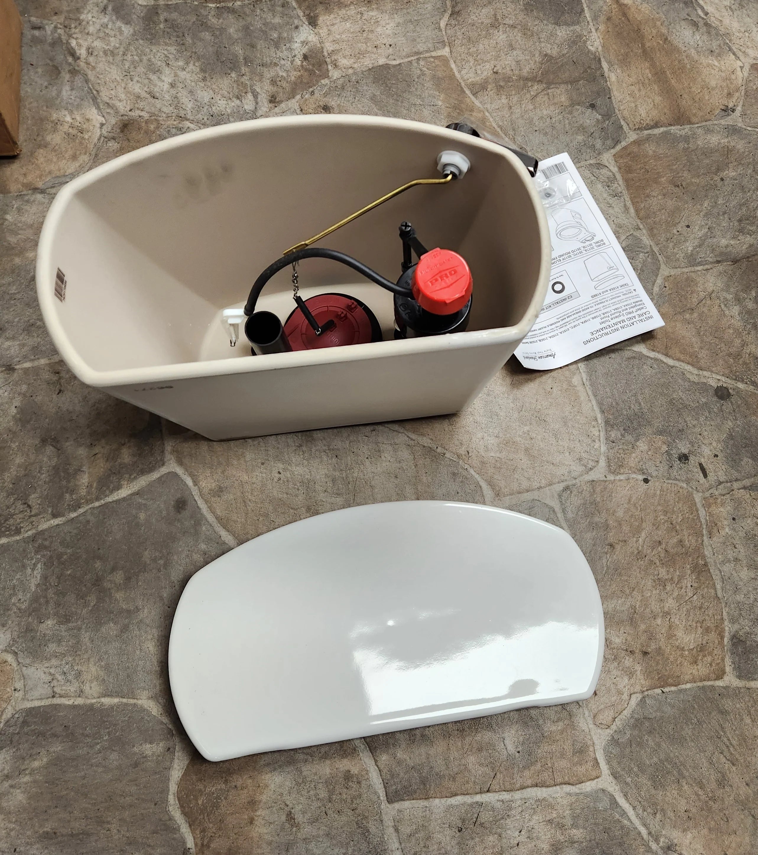 AMERICAN STANDARD American Standard 4188A104.011 Cadet Pro Toilet Tank 1.28 GPF White
