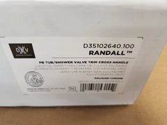 American Standard D35102640.100 Randall Polished Chrome PB Tub/Shower Valve Trim Cross Handle