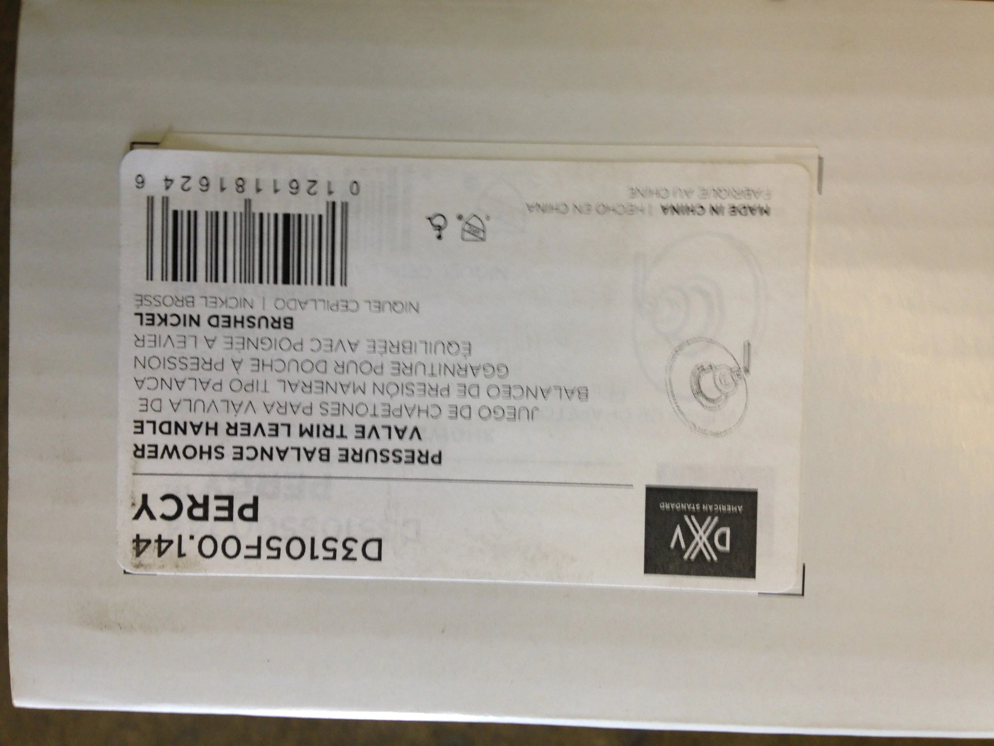 AMERICAN STANDARD American Standard D35105F00.144 Percy Pressure Balance Shower Valve Trim Lever Handle