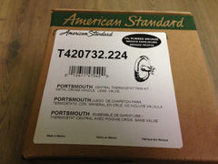 American Standard T420732.224 Portsmouth Central Thermostat Trim Kit Power Less Valve