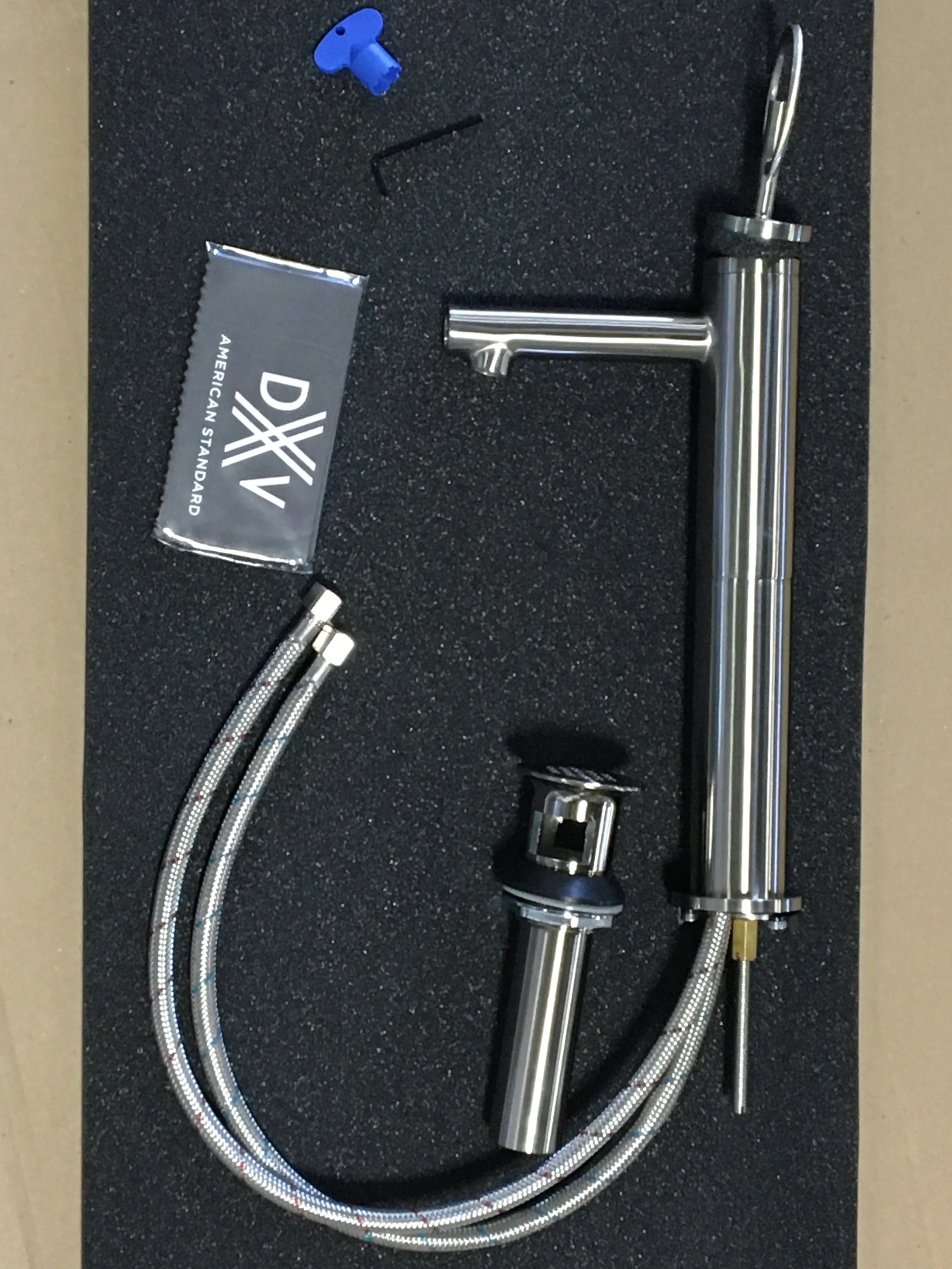DXV DXV AMERICAN STANDARD D35105157.144 PERCY SINGLE HANDLE VESSEL BATHROOM FAUCET 8 INCH LOOP GRID DRAIN