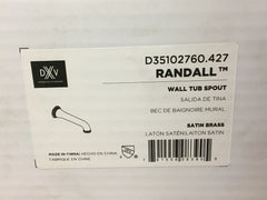 DXV DXV AMERICAN STANDARD D35102760.427 RANDALL WALL MOUNT BATHTUB SPOUT SATIN BRASS