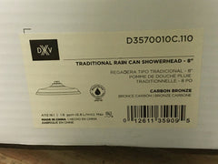 DXV DXV American Standard D3570010C.110 Traditional 8 Single Function Rain Can Showerhead Carbon Bronze