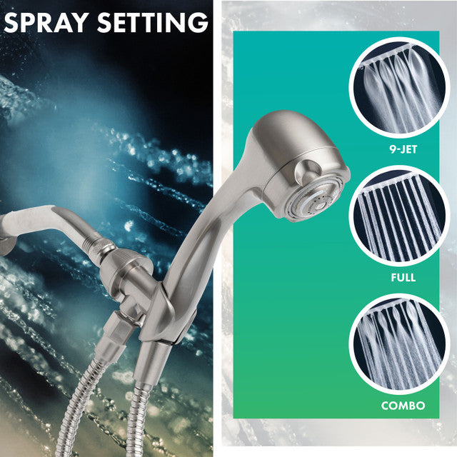 NIAGARA Niagara N2935BN Earth Spa 3-Spray 2.0 GPM Wall Mount Handheld Shower Head