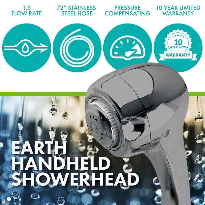 NIAGARA Niagara N2945BN Earth Spa 3-Spray Handheld Shower Head 1.5 GPM (1-Pack) Replacement MPN