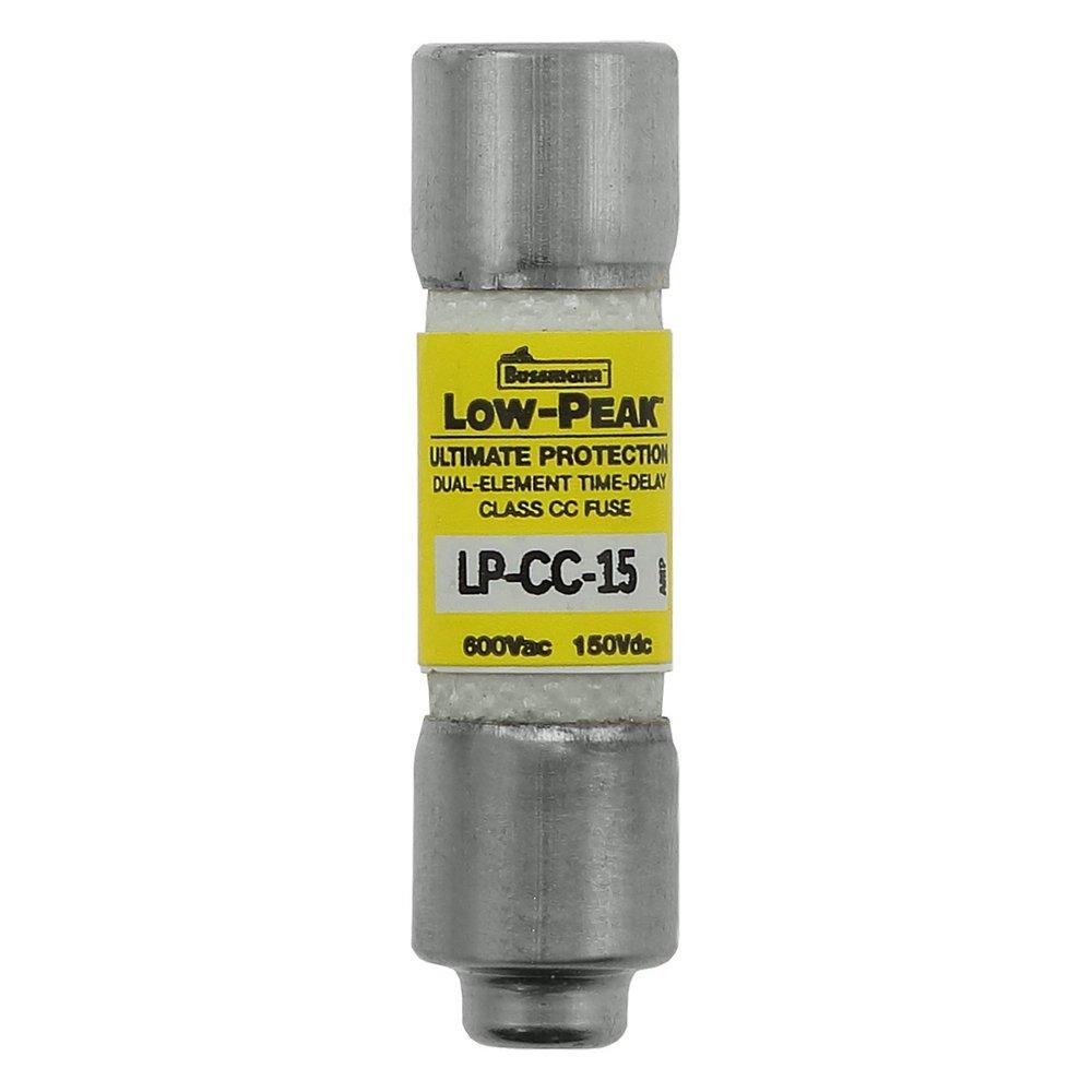 EATON Bussmann LP-CC-15 Fuse 15A 600V Time Delay Current Limiting CC