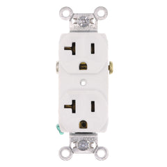 LEGRAND Pass & Seymour CR20W Duplex Straight Blade Receptacle 125 VAC 20 A 2 Poles 3 Wires Replacement MPN