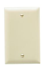 LEGRAND Pass & Seymour TP13I 1-Gang Blank Wall Plate, Box Mount, Nylon, Standard - Ivory