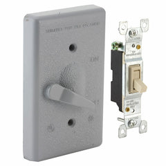 BELL BELL 5121-0 Toggle Single Pole 125V 15A Switch 1 Gang Gray