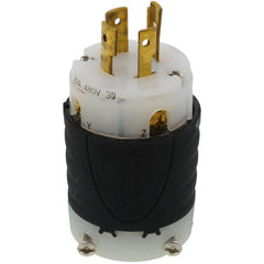 LEGRAND Pass & Seymour L1620P Turnlok Plug 480VAC 20A 2 3 Black/White