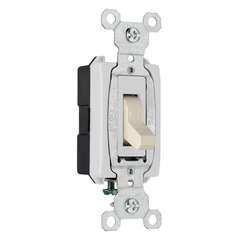 LEGRAND Pass & Seymour CSB20AC1LA Heavy Duty Toggle Switch 120/277 VAC 20 Amp Light Almond
