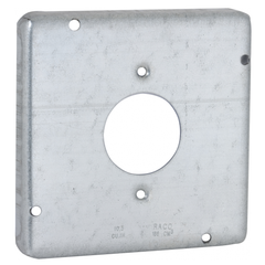 RACO RACO 887 4-11/16 Square Work Exposed Work 20A Receptacle 1.594 Dia