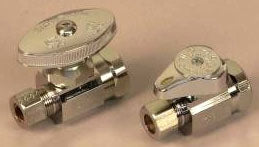BRASSCRAFT BrassCraft G2R12X-C 1/2 x 3/8, FPT x Compression, 125 PSI, Lead-Free, Chrome Plated Brass, 1/4 Turn, Straight, Water Supply Stop