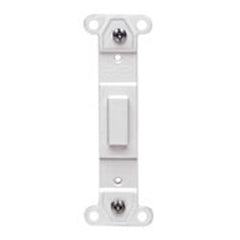LEVITON Leviton 80700-W Toggle Plastic Adapter Plate, Blank Toggle No Hole, White