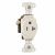 LEGRAND Pass & Seymour 5351LA Receptacle BL STR 125VAC 20A 2 3