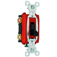 LEGRAND Pass & Seymour CSB20AC3-BK 3-Way Heavy Duty Toggle Switch 20A 120/277 VAC