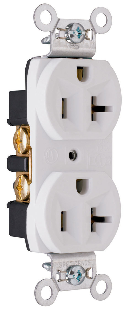 LEGRAND Pass & Seymour CRB5362W Duplex Type Thermoplastic 20Amp 125Volt Replacement MPN
