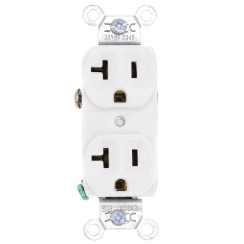 LEGRAND Pass & Seymour CRB5362W Duplex Type Thermoplastic 20Amp 125Volt Replacement MPN