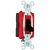LEGRAND Pass & Seymour CSB20AC1-BK 1-Pole Heavy Duty Toggle Switch 120/277 VAC 20 Amp