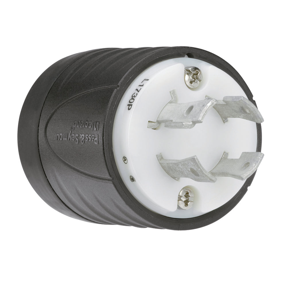 LEGRAND Pass & Seymour L1730P Turnlok Plug, 600 VAC, 30 A, 3 Poles, 4 Wires, NEMA L17-30P