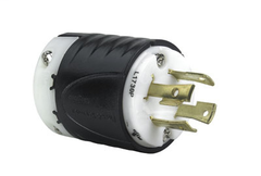 LEGRAND Pass & Seymour L1730P Turnlok Plug, 600 VAC, 30 A, 3 Poles, 4 Wires, NEMA L17-30P