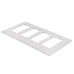 LEGRAND Pass & Seymour TP264W 4Gang Wall Plate, Decorator, Nylon, Standard - White