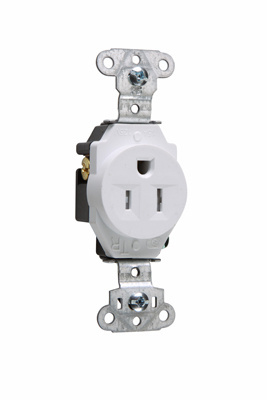 LEGRAND Pass & Seymour TR5251W receptacle 125VAC 15A 2 pole 3 wire