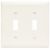 LEGRAND Pass & Seymour TP2W 2-Gang Toggle Switch Wall Plate Standard