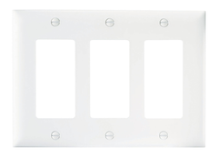 LEGRAND Pass & Seymour TP263W 3-Port Standard Wallplate