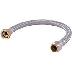 SharkBite UR3086FX24 Max 3/4 Inch x 1 Inch FIP x 24 Inch Stainless Steel Braided Flexible Water Heater Connector