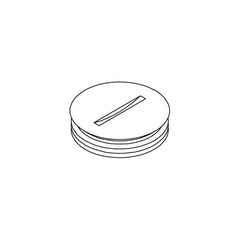 LEGRAND Wiremold 825A-1 PLUG ABANDON BOX FL 1IN BRS/STAMPED STL