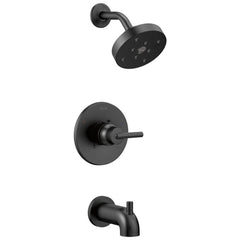 DELTA FAUCET Delta Faucet T14459-BL Trinsic One Handle Single Function Bathtub & Shower Faucet in Matte Black (Trim Only)