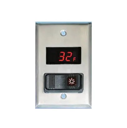 WEISS INSTRUMENTS Weiss 24DT-L-4F0 Walk-In Cooler/Freezer Combination Light Switch & Digital Thermometer