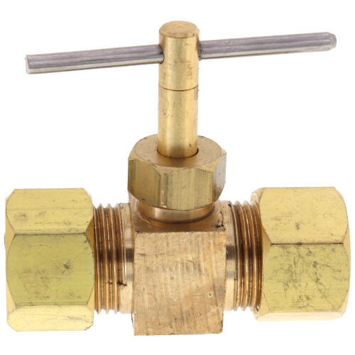 BRASSCRAFT BrassCraft NV105-6X Brass Straight Needle Valve Compression x Compression 3/8 inch OD