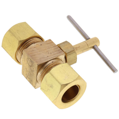 BRASSCRAFT BrassCraft NV105-6X Brass Straight Needle Valve Compression x Compression 3/8 inch OD