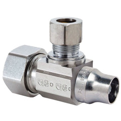 BrassCraft KTSCR19X-C 1/2 x 3/8, Compression x Compression, 125 PSI, Lead-Free, Chrome Plated Brass, 1/4 Turn, 1-Piece, Angle, Water Supply Stop