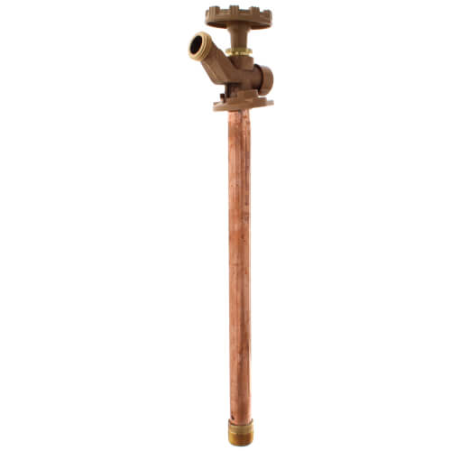 WOODFORD Woodford 19P-12 Model 19 12 1/2 FPT x 3/4 MPT Inlet Anti-Siphon Wall Faucet w/ Metal Handle