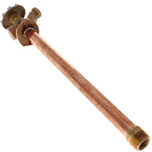 WOODFORD Woodford 19P-12 Model 19 12 1/2 FPT x 3/4 MPT Inlet Anti-Siphon Wall Faucet w/ Metal Handle