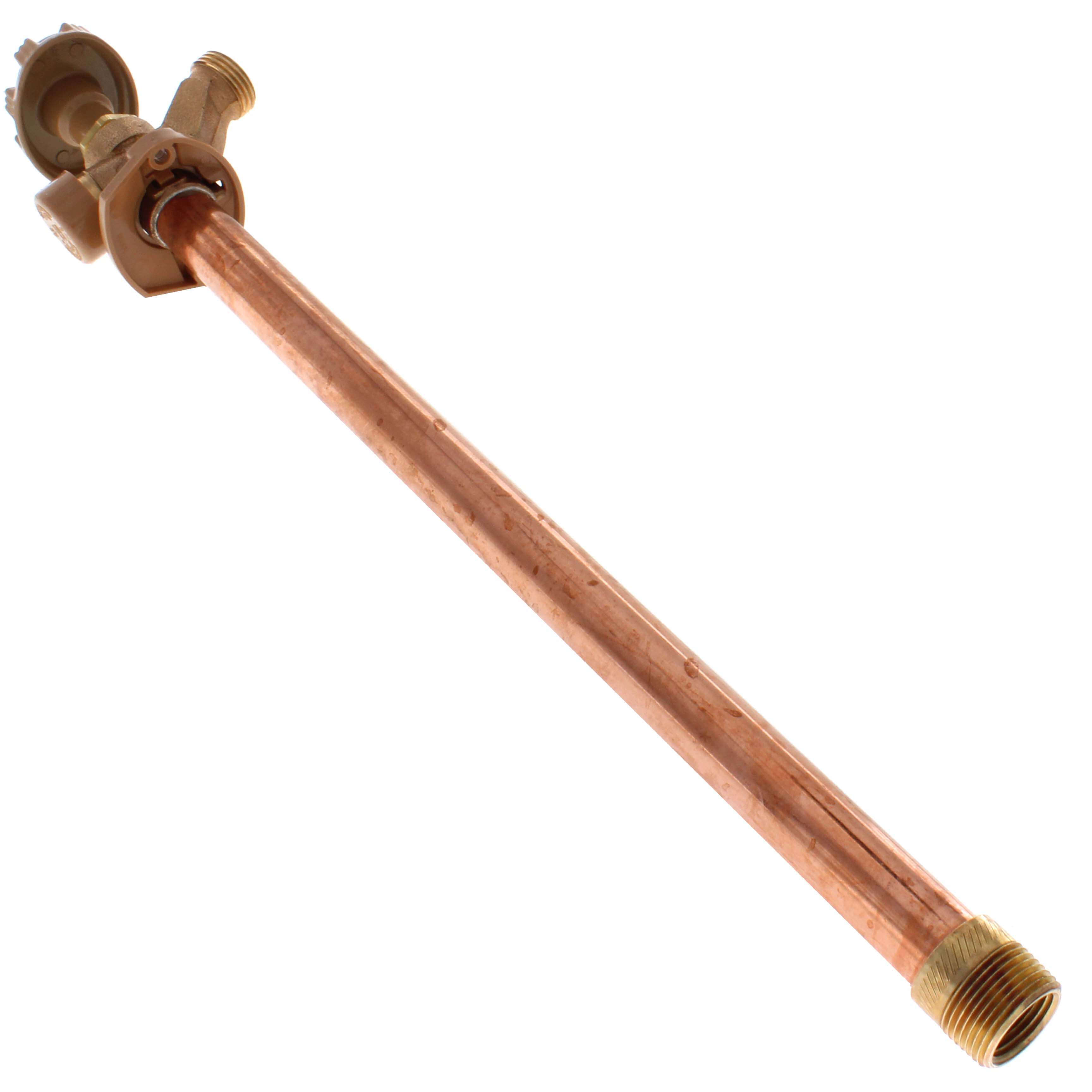 WOODFORD Woodford 19P-14 Model 19 14, 1/2 FPT x 3/4 MPT Inlet Anti-Siphon Wall Faucet w/ Metal Handle