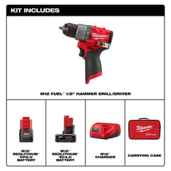 Milwaukee 3404-22 1/2 Hammer Drill Kit