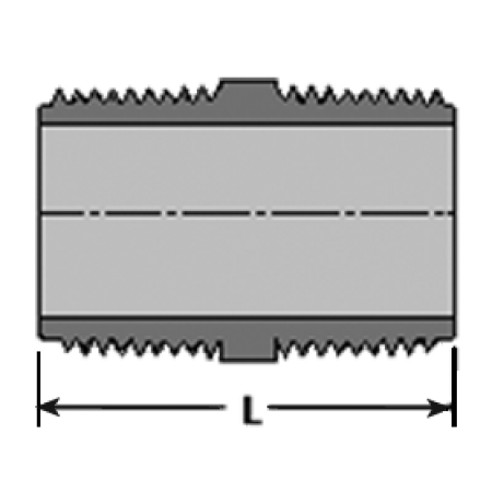 SPEARS Spears 881-060 3/8 X 6 PVC Nipple TBE SCH80