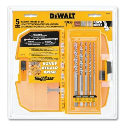 DEWALT DeWalt DW5205 5 Piece Premium Percussion Masonry Drill Bit Set Power 5 Pc
