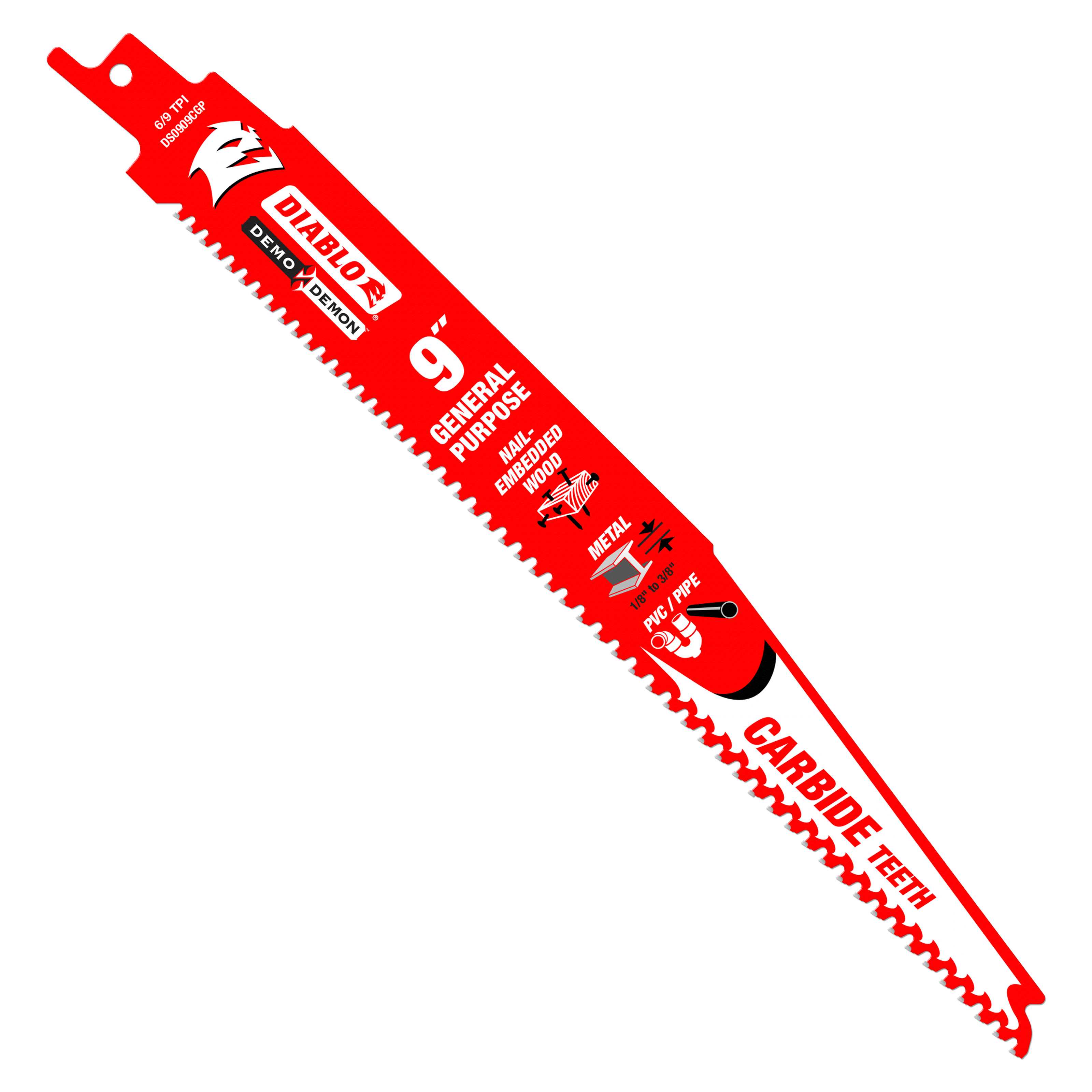 DIABLO Diablo DS0909CGP10 9 in. Demo Demon Carbide General Purpose Recip (10-Pack)