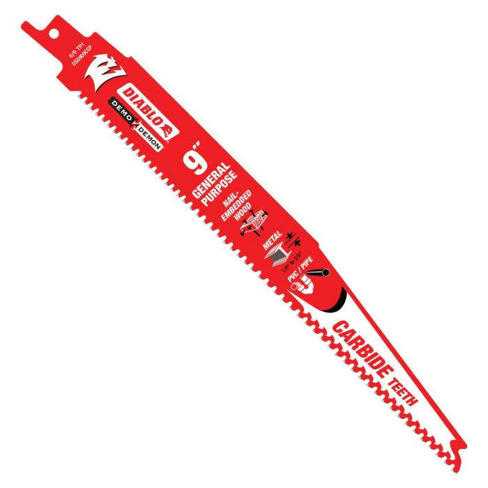 DIABLO Diablo DS0909CGP10 9 in. Demo Demon Carbide General Purpose Recip (10-Pack)